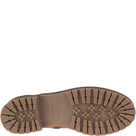 Zimowe botki ocieplane Syrena SST 4075 brązowe, nubuk