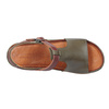 Sandały damskie skórzane Syrena 924 zielono-brązowe