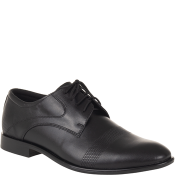 Półbuty wizytowe męskie skórzane Syrena  SE 0938 czarne