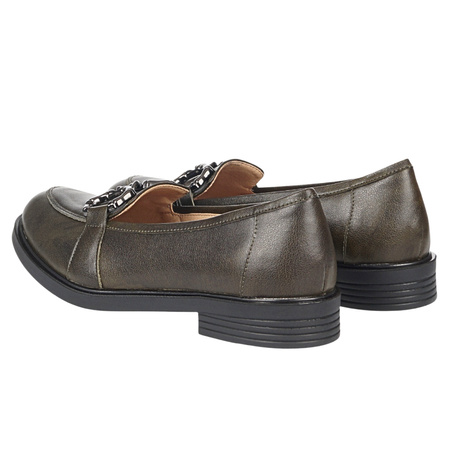 Mokasyny damskie Syrena SE P-255 w kolorze zielonym