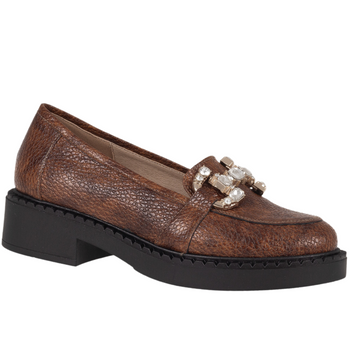 Mokasyny damskie skórzane brązowe Syrena SE P264 - komfort i styl