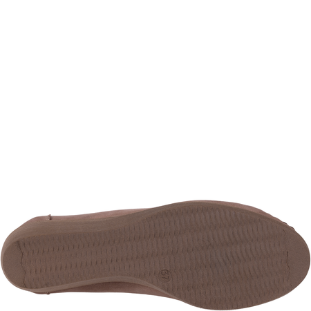 Syrena SH 4020 beż - mokasyny skórzane na koturnie 4 cm