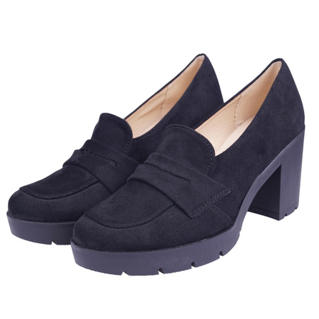 Polskie półbuty z linii eco w kolorze czarnym model EDA 321