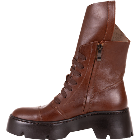 Brązowe trzewiki Syrena SLA 976/270 skóra naturalna licowa