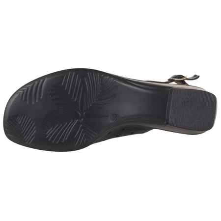 Syrena SWB 131 czarne sandały damskie - skórzane, wygodne
