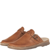 Komfortowe klapki męskie skórzane Syrena SH 011 brązowe