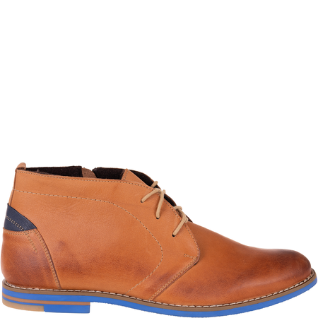 Trzewiki męskie rude Syrena SST 176 - skóra naturalna