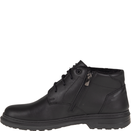 Wygodne skórzane trzewiki męskie Syrena SH 810 czarne