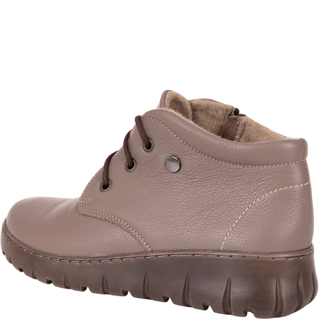 Botki damskie skórzane w kolorze cappuccino Syrena SH 793