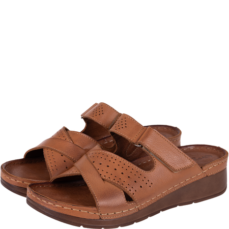 Rude klapki damskie skórzane marki Syrena SST 923