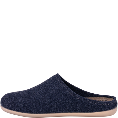 Kapcie damskie INBLU GF000030 szaro-niebieskie filcowe