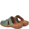 Klapki damskie skórzane Syrena SST 664 w kolorze zielonym