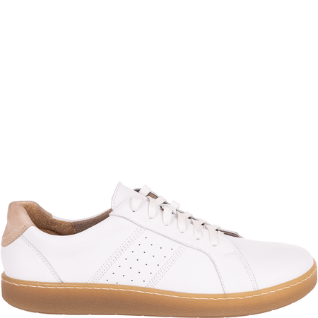 Białe półbuty męskie barefoot skórzane Syrena SH 829