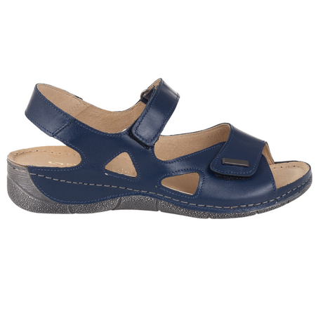 Sandały damskie skórzane Syrena SWB 550 granatowe