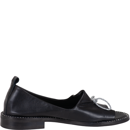 Sandały damskie Syrena SLA 1036 czarne, skóra licowa