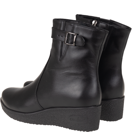 Komfortowe botki damskie skórzane Syrena SWB K-247 czarne