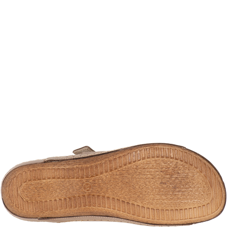 Sandały damskie skórzane beżowe Syrena Comfort SH 205