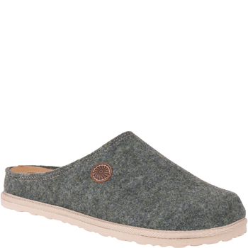 Kapcie damskie INBLU CS000047 zielone - filcowe