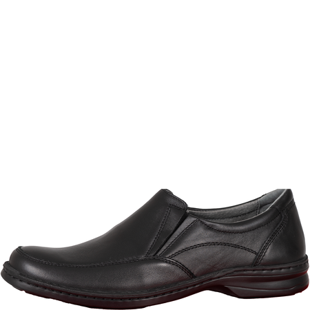 Półbuty męskie Syrena SH 871 - skóra naturalna, czarne