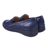 Skórzane półbuty marki Syrena SE 220053A w kolorze granatowym