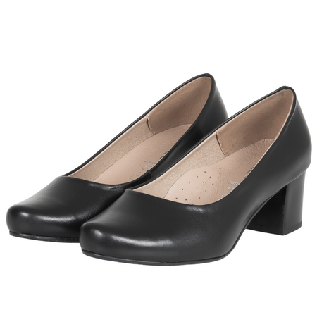 Damskie czółenka skórzane Syrena SE 7115A czarne