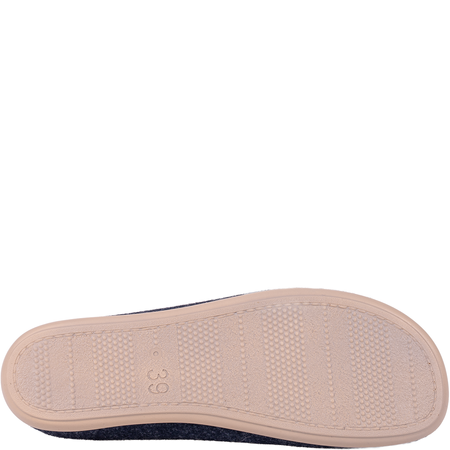 Kapcie damskie INBLU GF000030 szaro-niebieskie filcowe