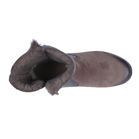 Botki damskie skórzane marki Syrena SBB 1003 brąz