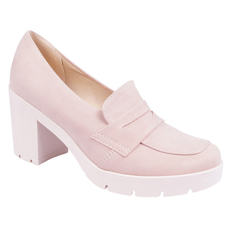 Polskie półbuty z linii eco w kolorze beżowym model EDA 321