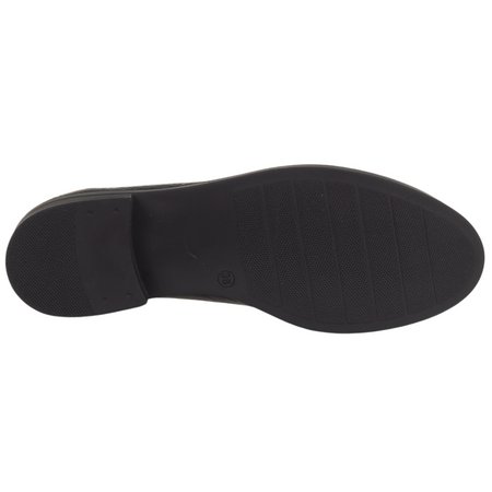 Półbuty damskie mokasyny skórzane Syrena SE 0055 czarny lakier