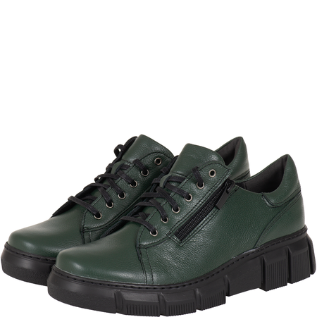 Damskie półbuty skórzane Syrena SWB 030 zielone