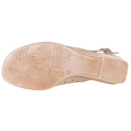 Syrena SWB 131 beżowe sandały damskie - skórzane, wygodne