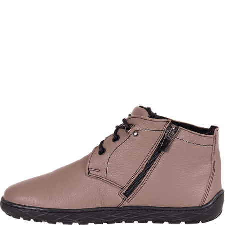 Botki barefoot cappuccino Syrena SH 501B skórzane