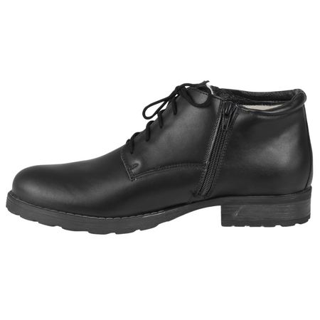 Trzewiki męskie czarne Syrena SST 140- ocieplone wełną