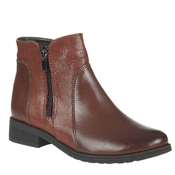 Botki damskie Syrena SE 404P w kolorze brązowym