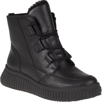 Botki Syrena SH 559 czarne – skórzane, wełniane, na zamek