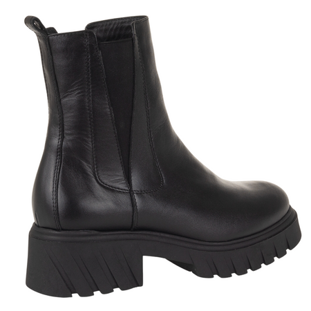 Skórzane botki, sztyblety Syrena K-274 czarne - komfortowe