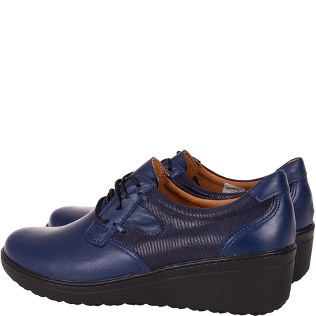 Komfortowe półbuty damskie skórzane Syrena SWB 192 granatowe