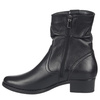 Czarne botki damskie skórzane - Syrena SE B-136