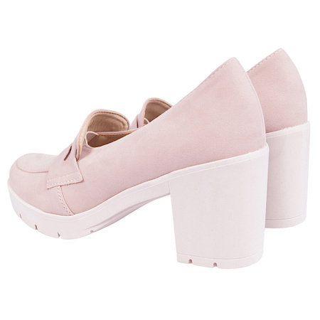 Polskie półbuty z linii eco w kolorze beżowym model EDA 321