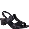 Sandały damskie Syrena SWB 564 czarne skórzane tęgość H