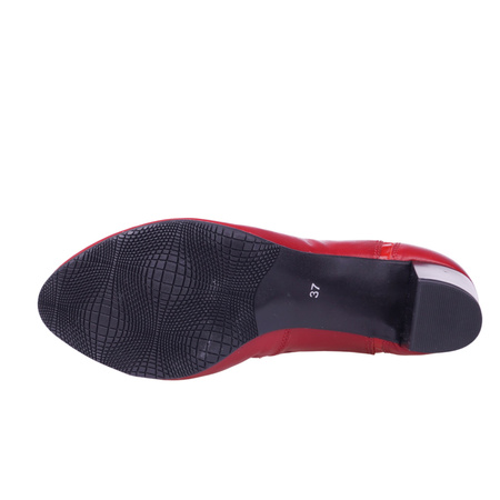 Czółenka damskie skórzane marki Syrena SWB 22011 czerwone