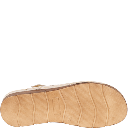 Sandały damskie skórzane marki Syrena SST 907 jasny beż