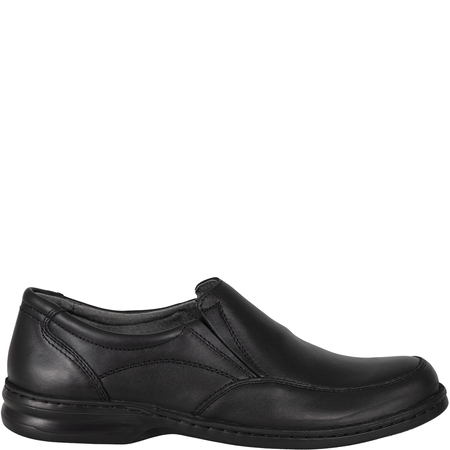 Półbuty męskie Syrena SH 871 - skóra naturalna, czarne