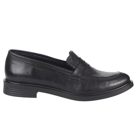 Mokasyny damskie Syrena SE 02882 w kolorze czarnym