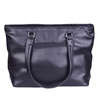 Duża torebka damska czarna skóra ekologiczna SO 1461
