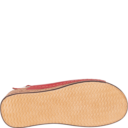 Skórzane sandały damskie marki Syrena SST 987 czerwone