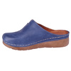 Klapki damskie skóra naturalna Syrena SST 922 niebieskie
