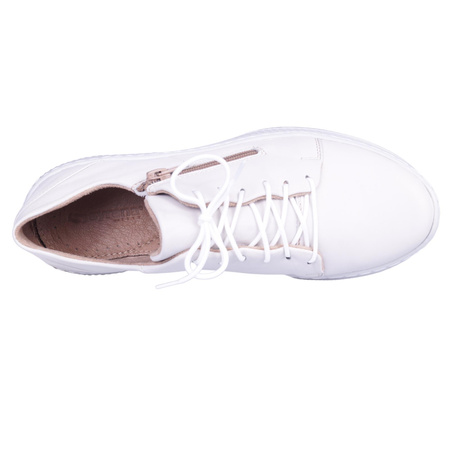 Wygodne sportowe półbuty damskie marki SYRENA SW 220602 białe