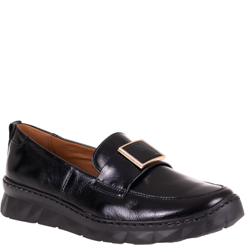 Syrena SGO 1970 czarne półbuty - skóra naturalna, komfortowe