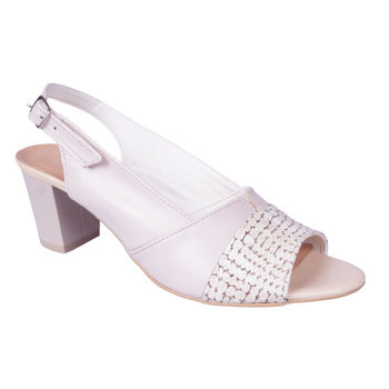 Sandały damskie na obcasie SYRENA SE 7754 beżowe